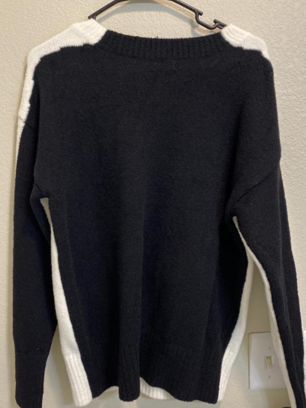 Rouje Damas Black And White Wool Sweater